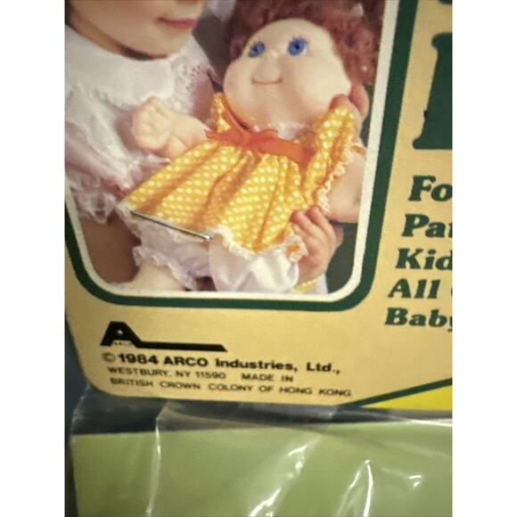 Vtg 1984 ARCO TOYS BABY DOLL DIAPERS SET FOR CABBAGE PATCH DOLLS NOS 7807 Bottle - Picture 5 of 5